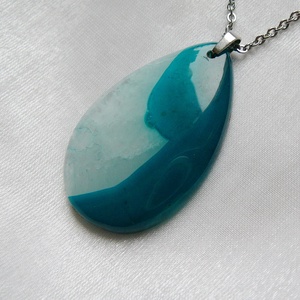 Achát medálos nyaklánc, Ékszer, Nyaklánc, Medál, Ékszerkészítés, MESKA