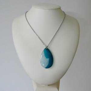 Achát medálos nyaklánc - ékszer - nyaklánc - medál - Meska.hu