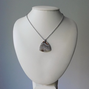 Achát medálos nyaklánc - ékszer - nyaklánc - medál - Meska.hu