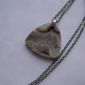 Achát medálos nyaklánc - ékszer - nyaklánc - medál - Meska.hu