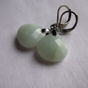 Amazonit fülbevaló, Ékszer, Fülbevaló, Lógó fülbevaló, Ékszerkészítés, MESKA