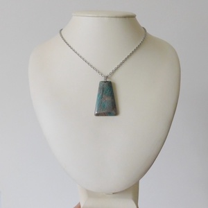 Amazonit medálos nyaklánc - ékszer - nyaklánc - medálos nyaklánc - Meska.hu