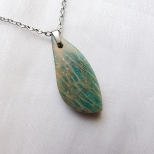 Amazonit medálos nyaklánc - ékszer - nyaklánc - medálos nyaklánc - Meska.hu