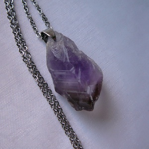 Ametiszt medálos nyaklánc - ékszer - nyaklánc - medálos nyaklánc - Meska.hu