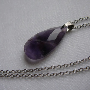 Ametiszt medálos nyaklánc - Meska.hu