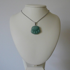 Aventurin tappancs medálos nyaklánc - ékszer - nyaklánc - medálos nyaklánc - Meska.hu