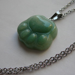 Aventurin tappancs medálos nyaklánc, Ékszer, Nyaklánc, Medálos nyaklánc, Ékszerkészítés, MESKA