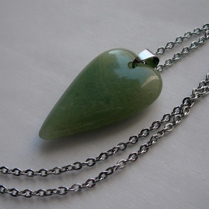 Aventurin szív medálos nyaklánc, Ékszer, Nyaklánc, Medálos nyaklánc, Ékszerkészítés, MESKA