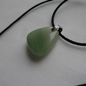 Aventurin csepp medálos nyaklánc, Ékszer, Nyaklánc, Medálos nyaklánc, Ékszerkészítés, MESKA