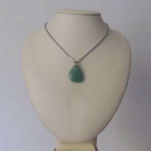 Aventurin csepp medálos nyaklánc - ékszer - nyaklánc - medálos nyaklánc - Meska.hu