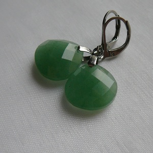 Aventurin csepp fülbevaló - Meska.hu