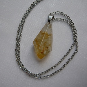 Citrin medálos nyaklánc - ékszer - nyaklánc - medálos nyaklánc - Meska.hu