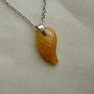 Kalcit szárny medálos nyaklánc - ékszer - nyaklánc - medálos nyaklánc - Meska.hu