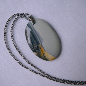 Maligano jáspis medálos nyaklánc - ékszer - nyaklánc - medálos nyaklánc - Meska.hu