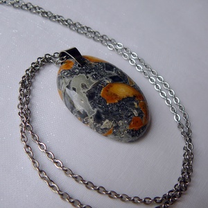 Maligano jáspis medálos nyaklánc, Ékszer, Nyaklánc, Medálos nyaklánc, Ékszerkészítés, MESKA