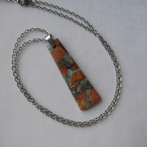 Maligano jáspis medálos nyaklánc - ékszer - nyaklánc - medálos nyaklánc - Meska.hu