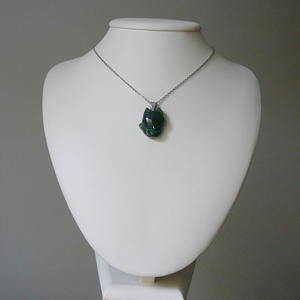 India achát róka medálos nyaklánc - ékszer - nyaklánc - medálos nyaklánc - Meska.hu