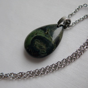 Eldarit csepp medálos nyaklánc, Ékszer, Nyaklánc, Medálos nyaklánc, Ékszerkészítés, MESKA