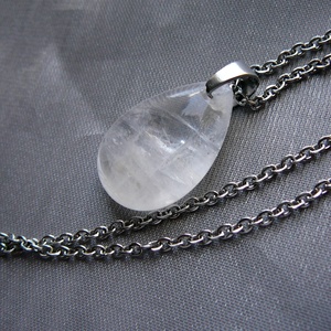 Hegyikristály medálos nyaklánc - Meska.hu