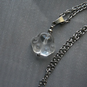 Hegyikristály tappancs medálos nyaklánc, Ékszer, Nyaklánc, Medálos nyaklánc, Ékszerkészítés, MESKA