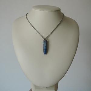 Lápisz lazuli ceruza medálos nyaklánc - ékszer - nyaklánc - medálos nyaklánc - Meska.hu