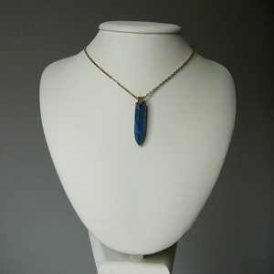 Lápisz lazuli ceruza medálos nyaklánc - ékszer - nyaklánc - medálos nyaklánc - Meska.hu