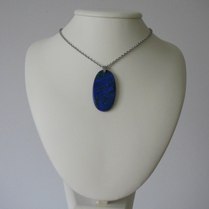 Lápisz lazuli medálos nyaklánc - ékszer - nyaklánc - medálos nyaklánc - Meska.hu
