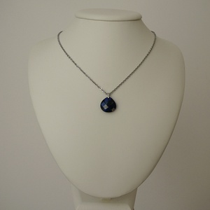 Lápisz lazuli csepp medálos nyaklánc - ékszer - nyaklánc - medálos nyaklánc - Meska.hu