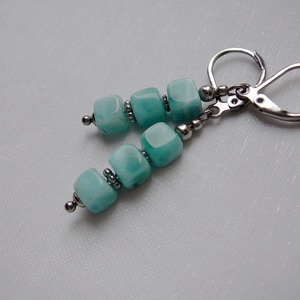 Larimár fülbevaló - ékszer - fülbevaló - lógó fülbevaló - Meska.hu