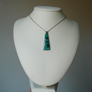 Azúr-malachit medálos nyaklánc - ékszer - nyaklánc - medálos nyaklánc - Meska.hu