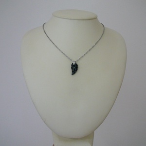 Hópehely obszidián szárny medálos nyaklánc - ékszer - nyaklánc - medálos nyaklánc - Meska.hu