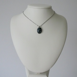 Hópehely obszidián medálos nyaklánc - ékszer - nyaklánc - medálos nyaklánc - Meska.hu