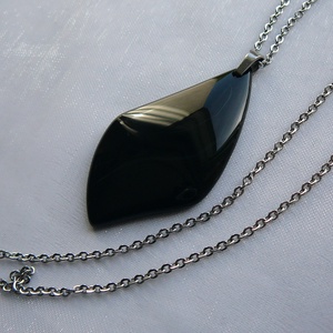 Ónix medálos nyaklánc - ékszer - nyaklánc - medálos nyaklánc - Meska.hu