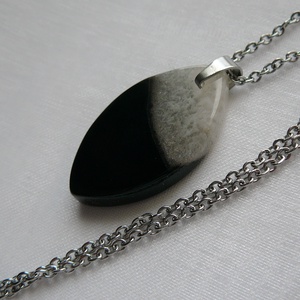 Ónix medálos nyaklánc, Ékszer, Nyaklánc, Medálos nyaklánc, Ékszerkészítés, MESKA