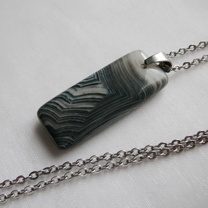 Ónix medálos nyaklánc, Ékszer, Nyaklánc, Medálos nyaklánc, Ékszerkészítés, MESKA