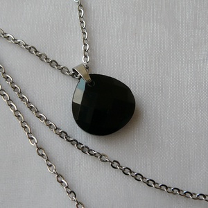Ónix medálos nyaklánc - ékszer - nyaklánc - medálos nyaklánc - Meska.hu