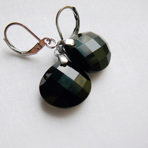 Ónix fülbevaló - Meska.hu