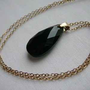 Ónix medálos nyaklánc, Ékszer, Nyaklánc, Medálos nyaklánc, Ékszerkészítés, MESKA