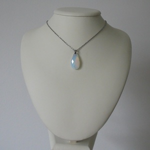 Opalit csepp medálos nyaklánc - ékszer - nyaklánc - medálos nyaklánc - Meska.hu
