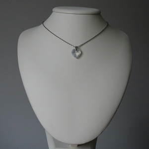 Opalit szív medálos nyaklánc - ékszer - nyaklánc - medálos nyaklánc - Meska.hu