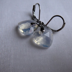 Opalit fülbevaló - ékszer - fülbevaló - lógó fülbevaló - Meska.hu