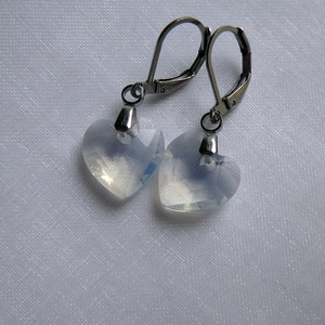 Opalit fülbevaló - ékszer - fülbevaló - lógó fülbevaló - Meska.hu