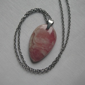 Rodokrozit medálos nyaklánc - ékszer - nyaklánc - medálos nyaklánc - Meska.hu