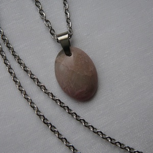 Rodonit medálos nyaklánc - ékszer - nyaklánc - medálos nyaklánc - Meska.hu