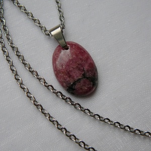 Rodonit medálos nyaklánc - ékszer - nyaklánc - medálos nyaklánc - Meska.hu