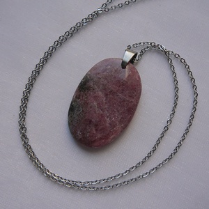 Rodonit medálos nyaklánc - ékszer - nyaklánc - medálos nyaklánc - Meska.hu