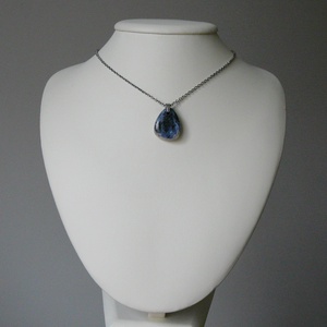 Szodalit medálos nyaklánc - ékszer - nyaklánc - medálos nyaklánc - Meska.hu