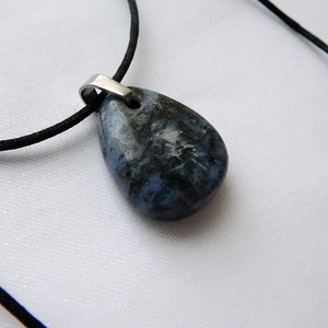 Szodalit medálos nyaklánc, Ékszer, Nyaklánc, Medálos nyaklánc, Ékszerkészítés, MESKA