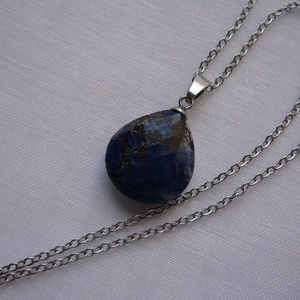 Szodalit medálos nyaklánc - ékszer - nyaklánc - medálos nyaklánc - Meska.hu