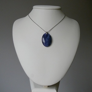 Szodalit medálos nyaklánc - ékszer - nyaklánc - medálos nyaklánc - Meska.hu